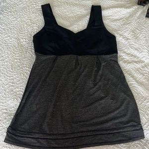 Lululemon black and grey tank